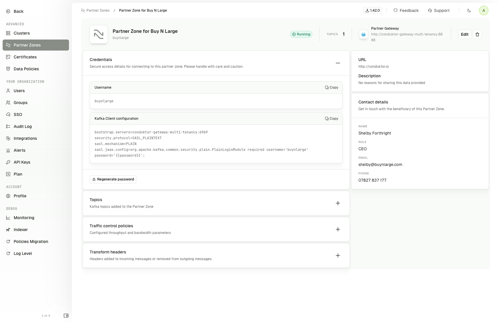 Partner Zone Configuration