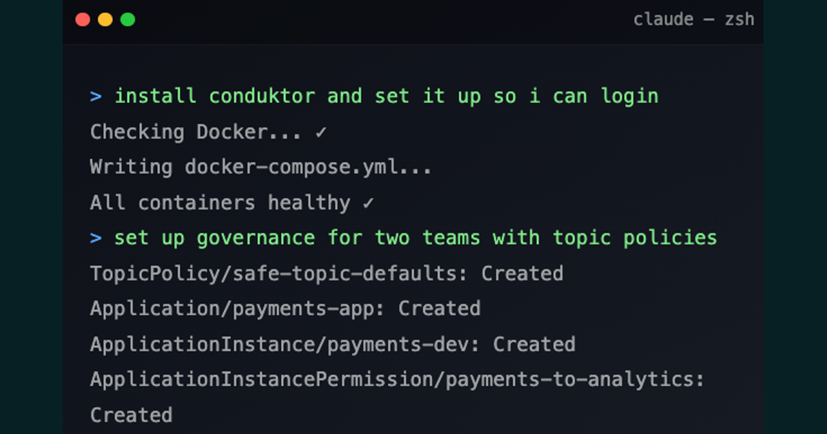 Set Up a Kafka Platform with an AI Agent