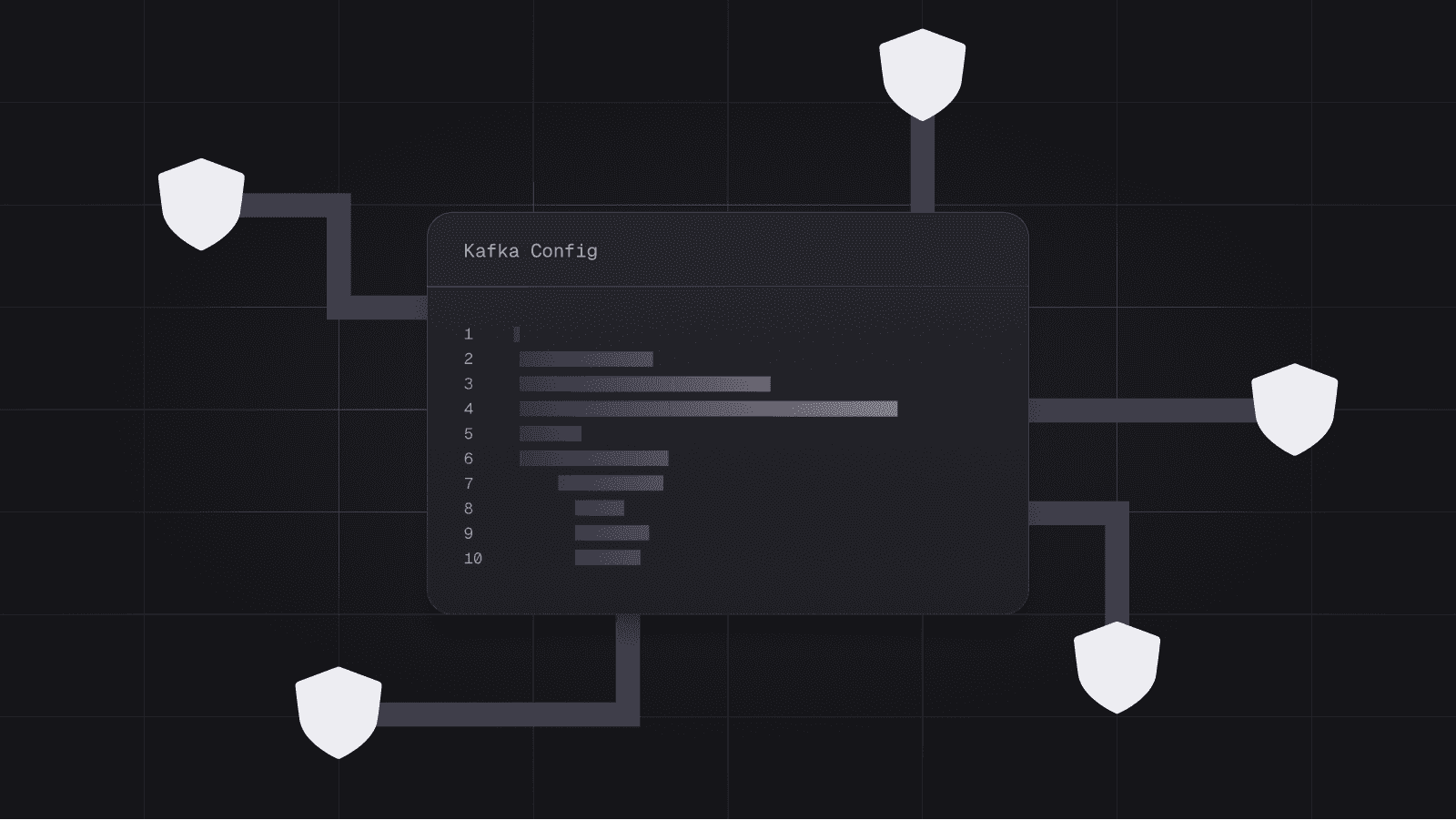 Diagram of Kafka configuration guardrails preventing producer misconfigurations from reaching the cluster