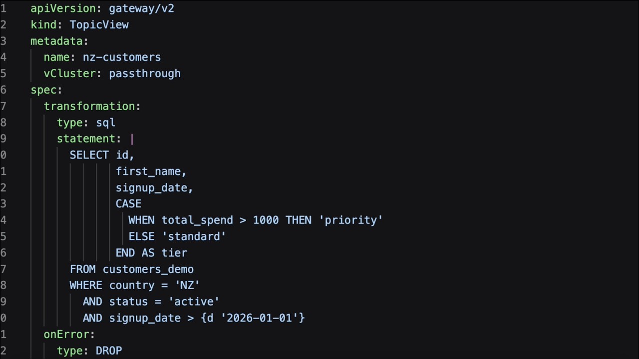 Topic Views in Action: building a filtered Kafka topic view in Conduktor Gateway