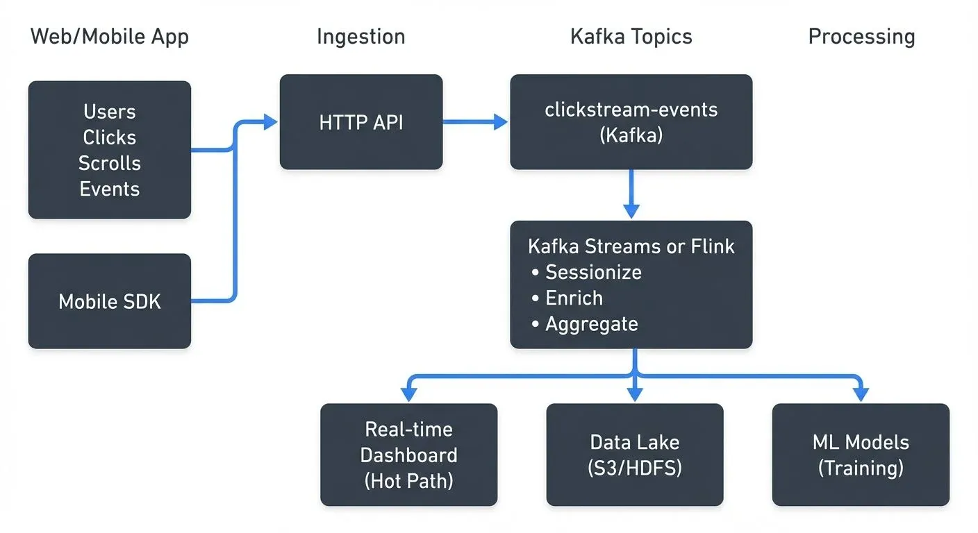 Clickstream Analytics Architecture with Kafka