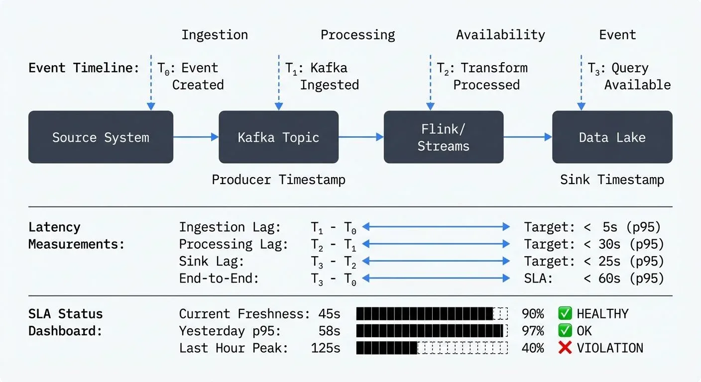 Data Freshness Pipeline with Timestamps