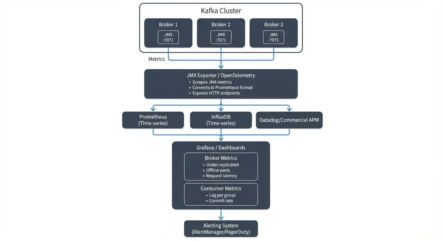 Kafka monitoring architecture and key metrics