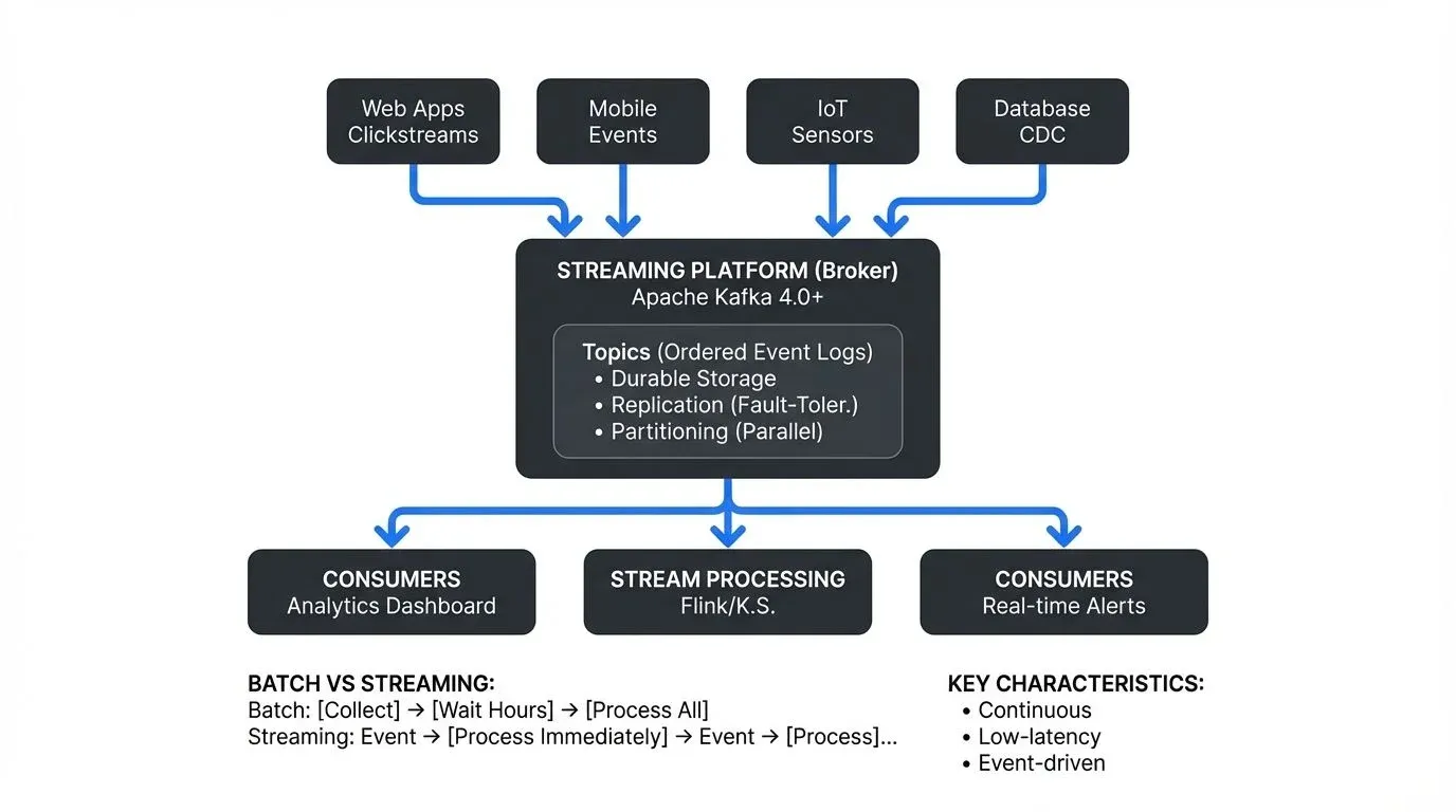 Real-time streaming architecture and data flow